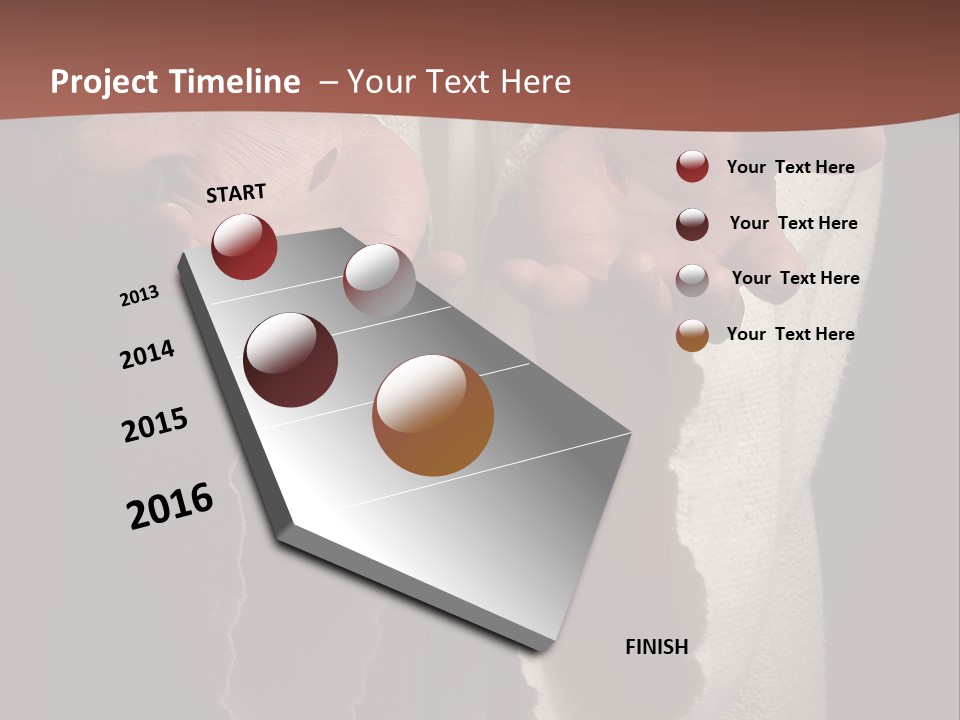 The Nail Scared Hands Of Jesus PowerPoint Template