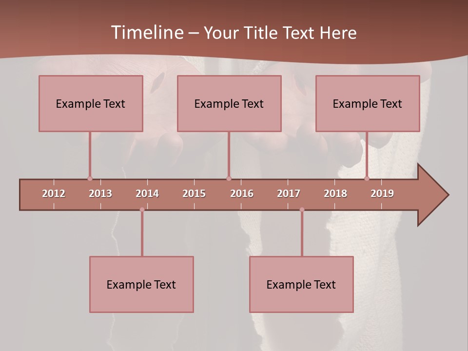 The Nail Scared Hands Of Jesus PowerPoint Template