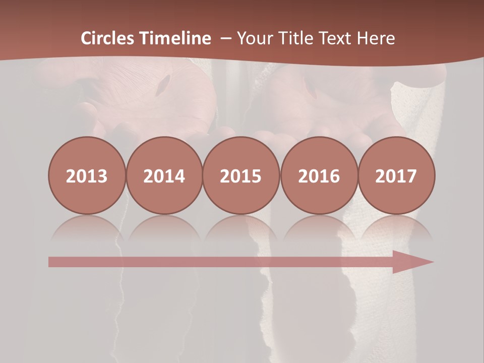 The Nail Scared Hands Of Jesus PowerPoint Template