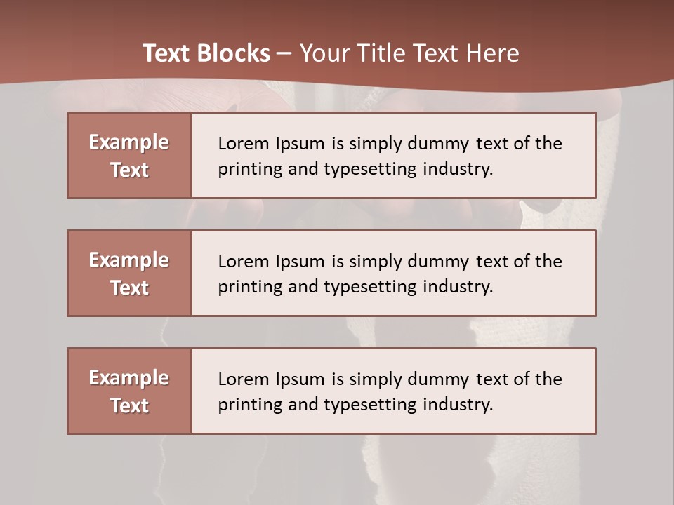 The Nail Scared Hands Of Jesus PowerPoint Template