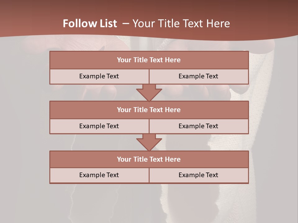 The Nail Scared Hands Of Jesus PowerPoint Template