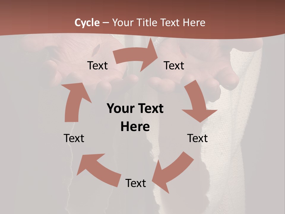 The Nail Scared Hands Of Jesus PowerPoint Template