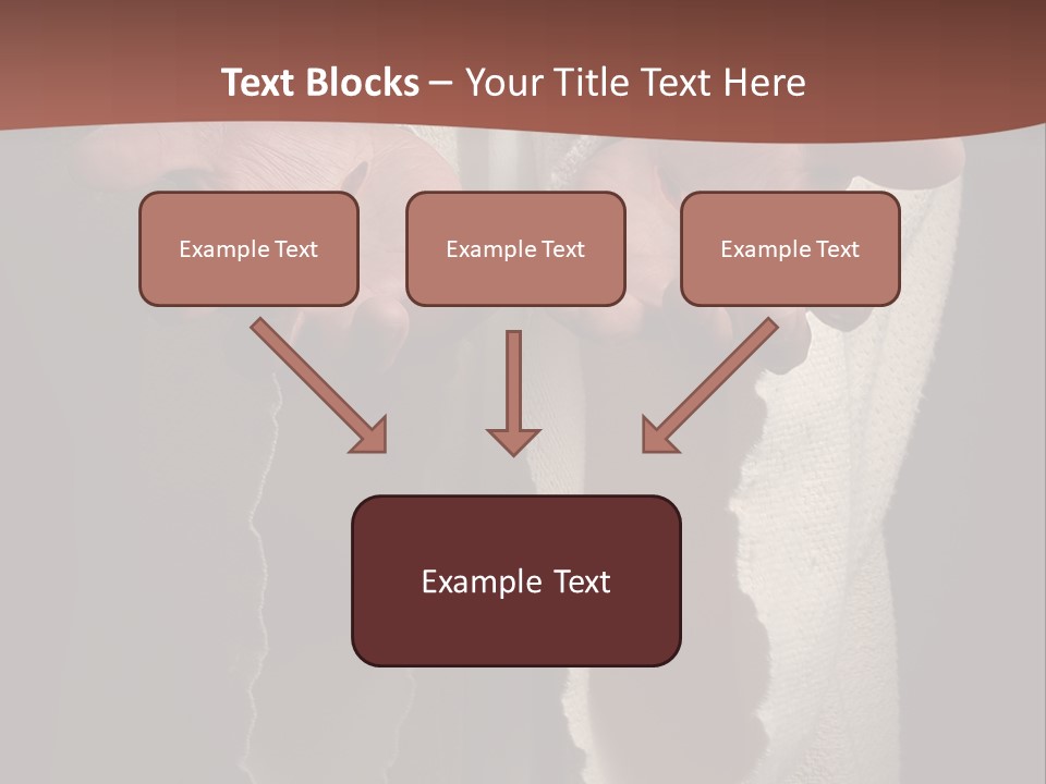 The Nail Scared Hands Of Jesus PowerPoint Template