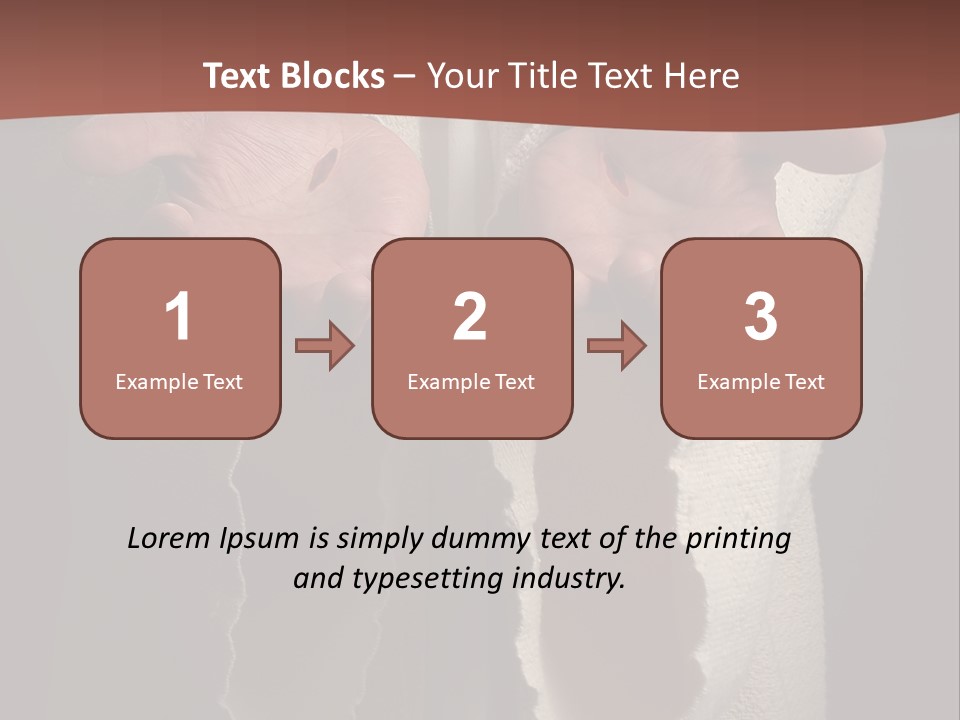 The Nail Scared Hands Of Jesus PowerPoint Template