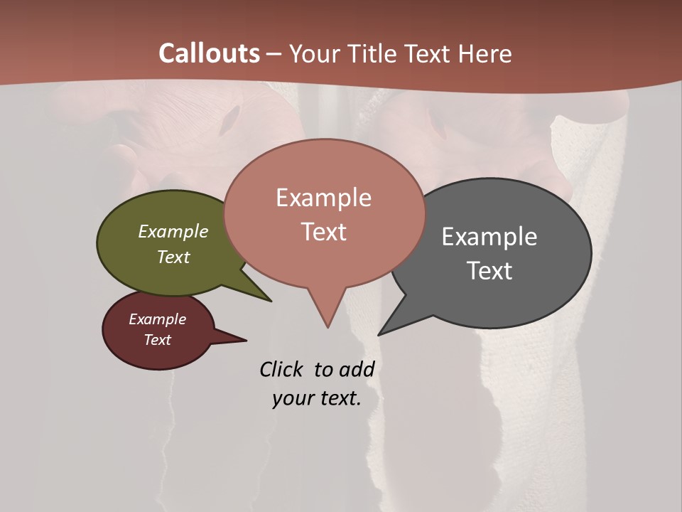 The Nail Scared Hands Of Jesus PowerPoint Template