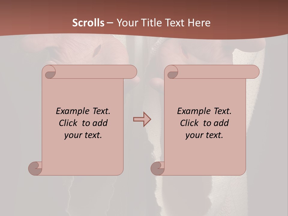 The Nail Scared Hands Of Jesus PowerPoint Template