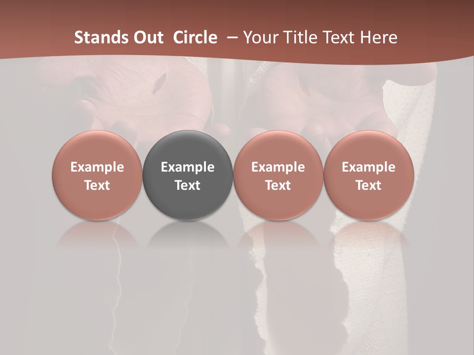 The Nail Scared Hands Of Jesus PowerPoint Template