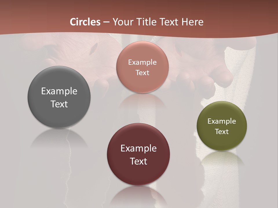 The Nail Scared Hands Of Jesus PowerPoint Template