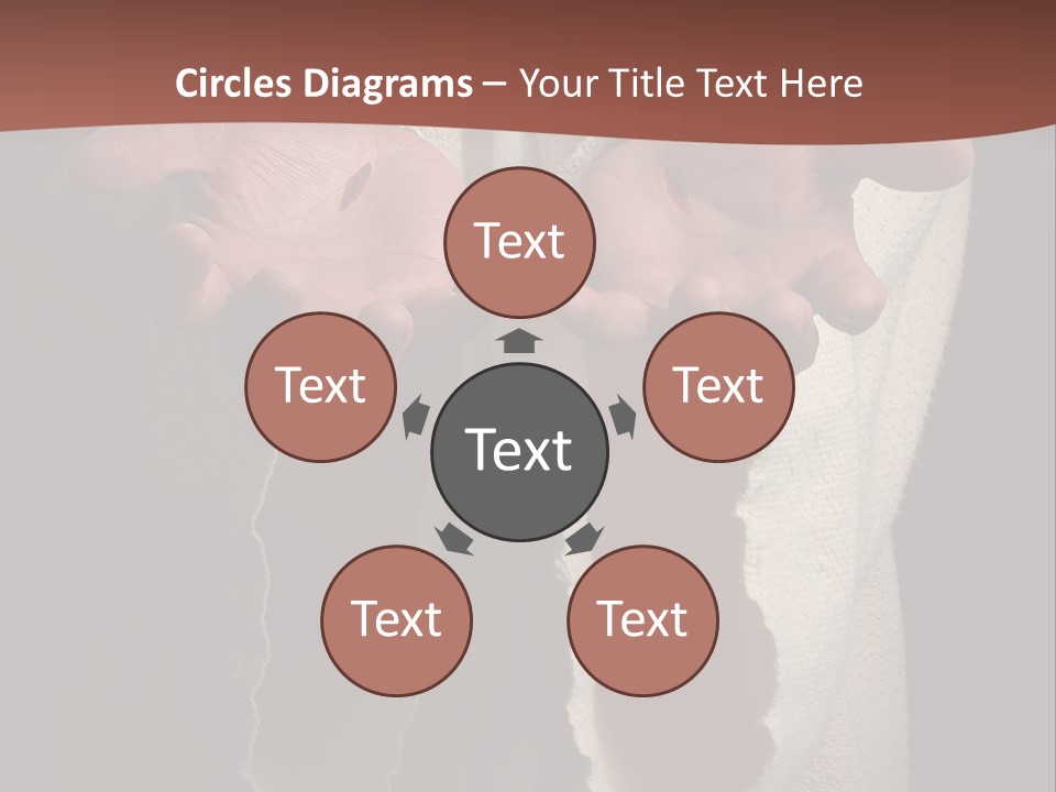 The Nail Scared Hands Of Jesus PowerPoint Template