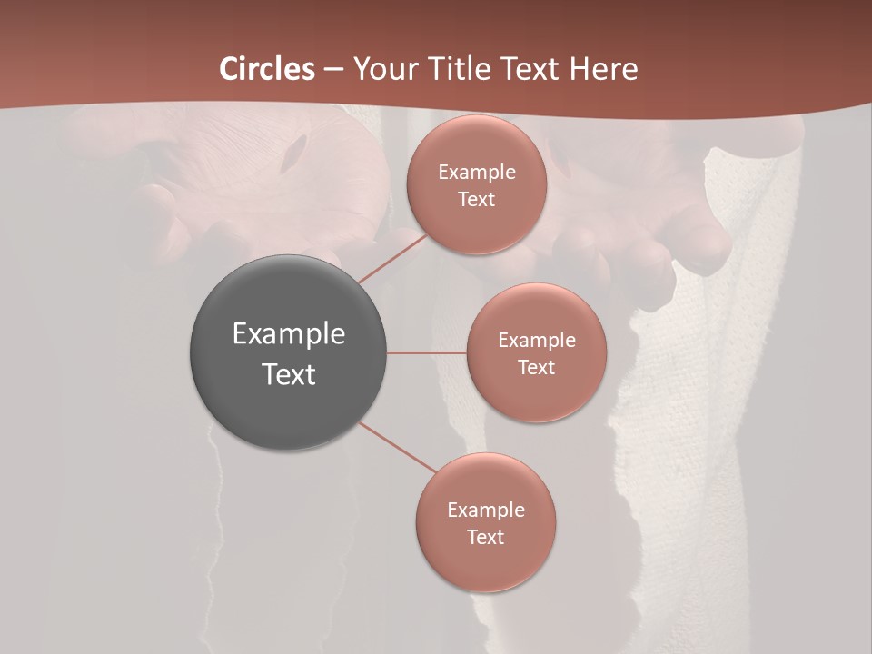 The Nail Scared Hands Of Jesus PowerPoint Template