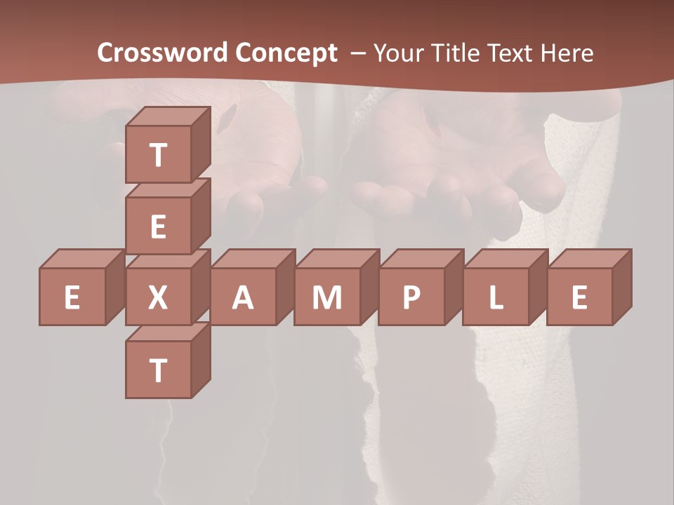 The Nail Scared Hands Of Jesus PowerPoint Template