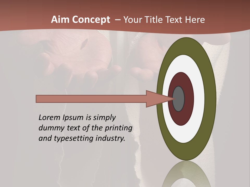 The Nail Scared Hands Of Jesus PowerPoint Template