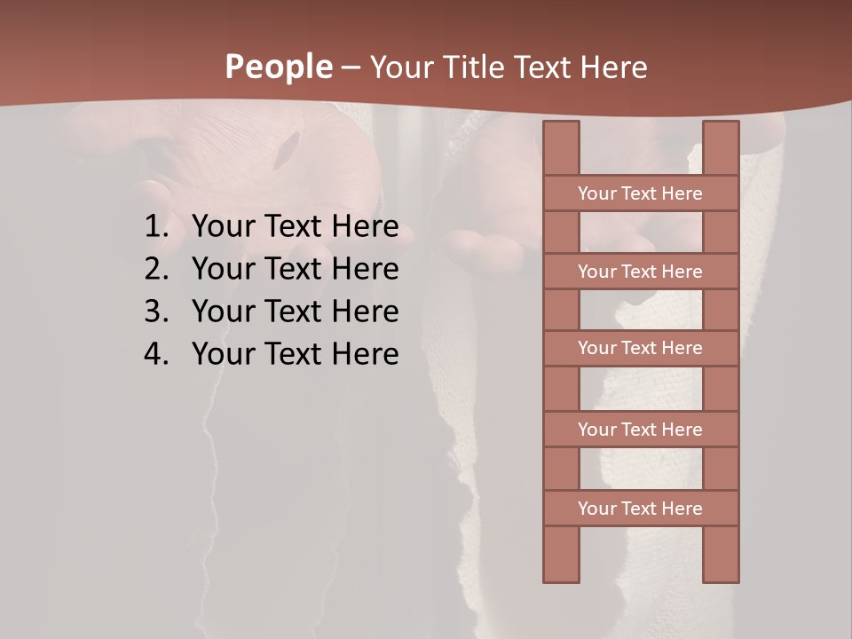 The Nail Scared Hands Of Jesus PowerPoint Template