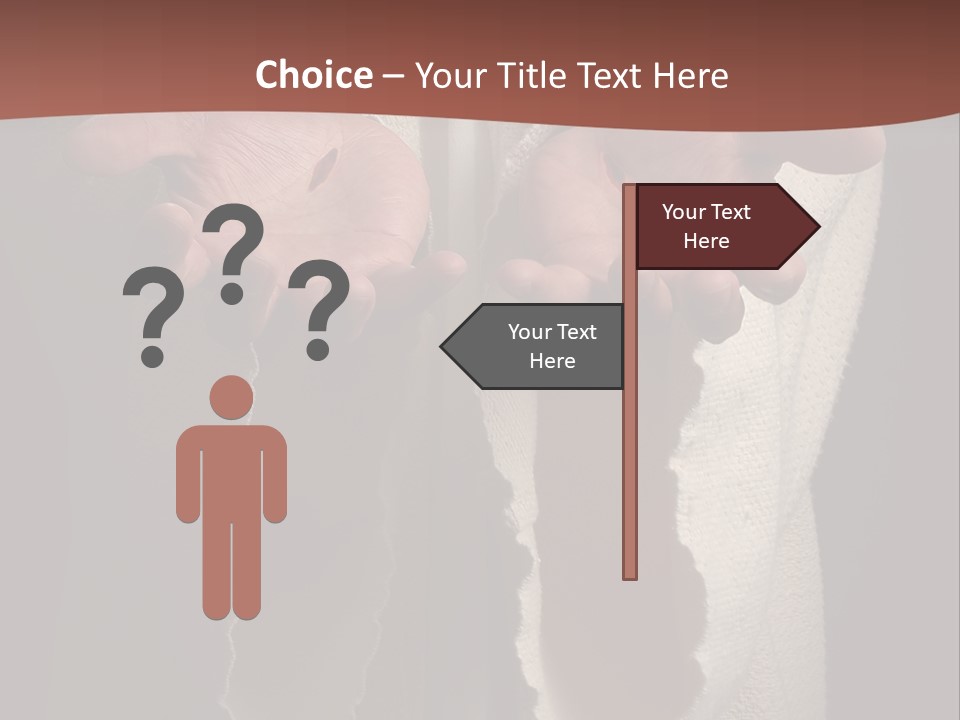 The Nail Scared Hands Of Jesus PowerPoint Template