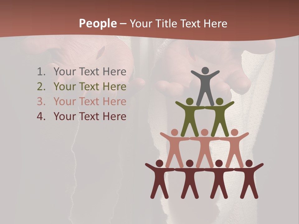 The Nail Scared Hands Of Jesus PowerPoint Template