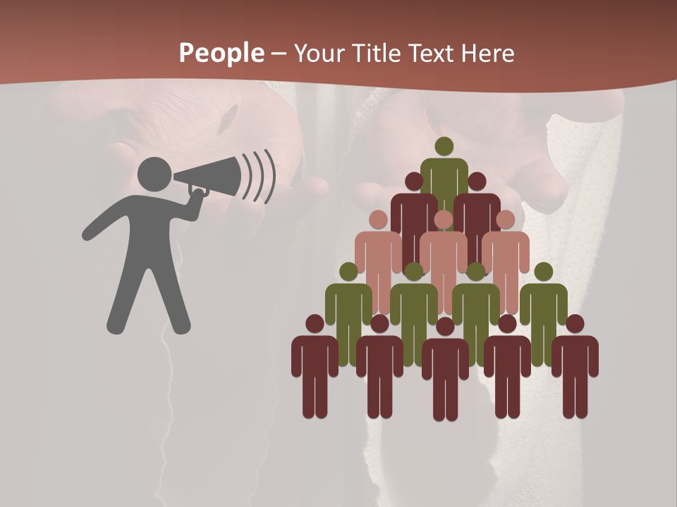 The Nail Scared Hands Of Jesus PowerPoint Template