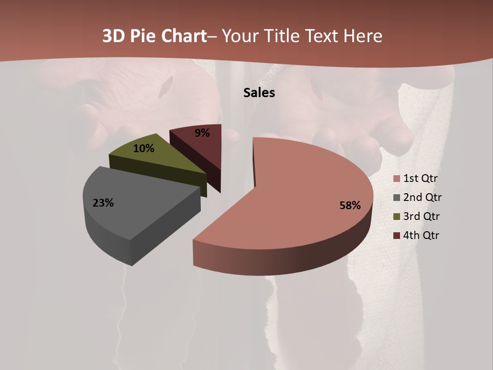 The Nail Scared Hands Of Jesus PowerPoint Template