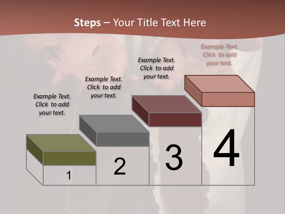 The Nail Scared Hands Of Jesus PowerPoint Template