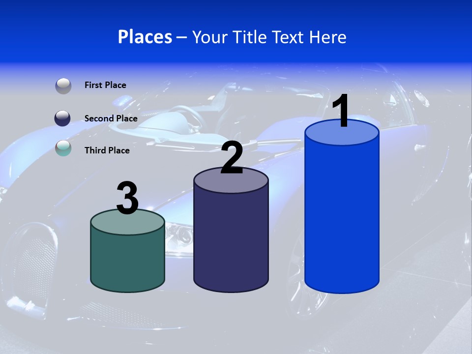 Sports Car On Display. Editorial Use. PowerPoint Template