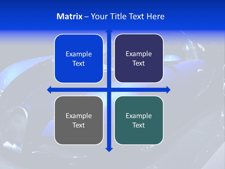 Sports Car On Display. Editorial Use. PowerPoint Template