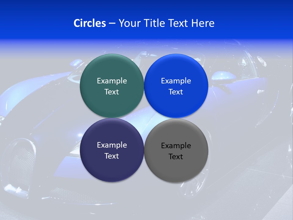 Sports Car On Display. Editorial Use. PowerPoint Template
