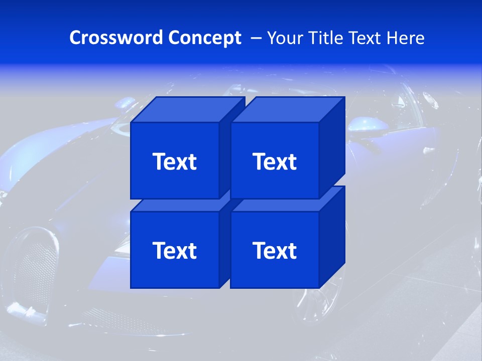 Sports Car On Display. Editorial Use. PowerPoint Template