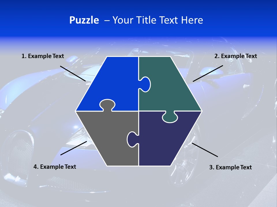 Sports Car On Display. Editorial Use. PowerPoint Template