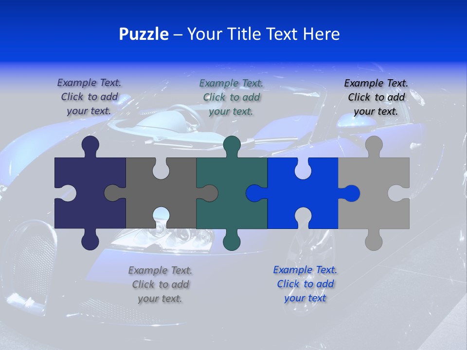 Sports Car On Display. Editorial Use. PowerPoint Template