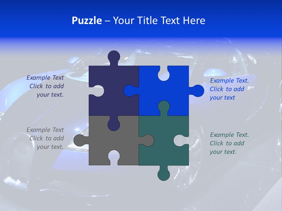 Sports Car On Display. Editorial Use. PowerPoint Template