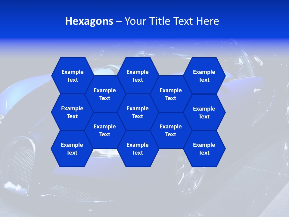 Sports Car On Display. Editorial Use. PowerPoint Template