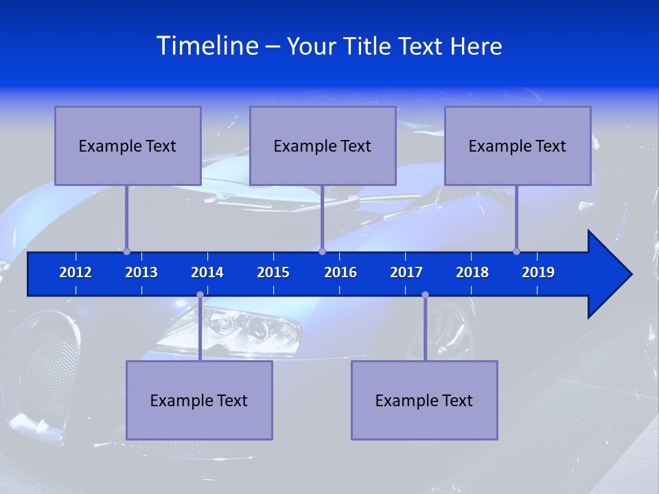 Sports Car On Display. Editorial Use. PowerPoint Template