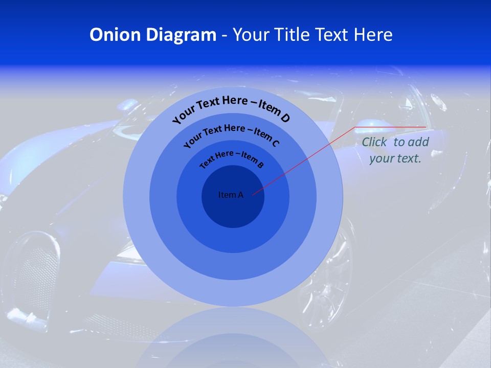 Sports Car On Display. Editorial Use. PowerPoint Template