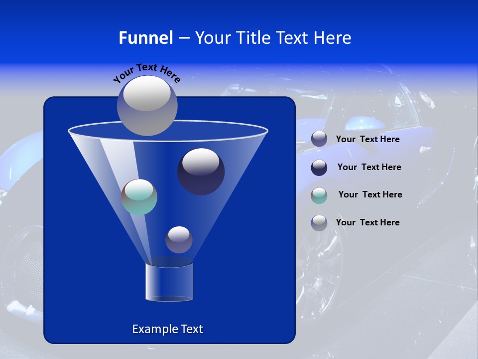 Sports Car On Display. Editorial Use. PowerPoint Template