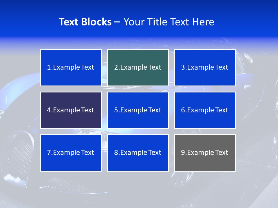 Sports Car On Display. Editorial Use. PowerPoint Template
