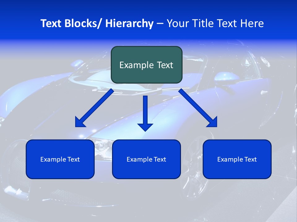 Sports Car On Display. Editorial Use. PowerPoint Template