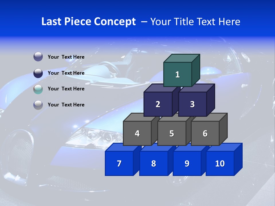 Sports Car On Display. Editorial Use. PowerPoint Template