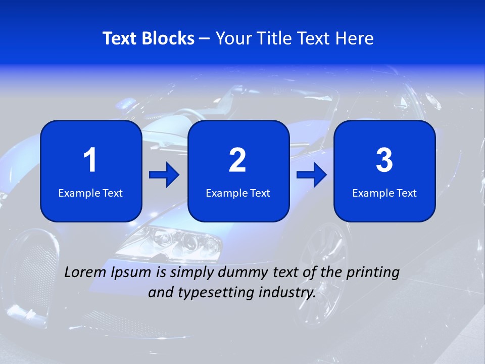 Sports Car On Display. Editorial Use. PowerPoint Template