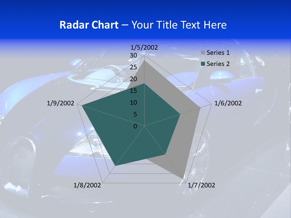 Sports Car On Display. Editorial Use. PowerPoint Template