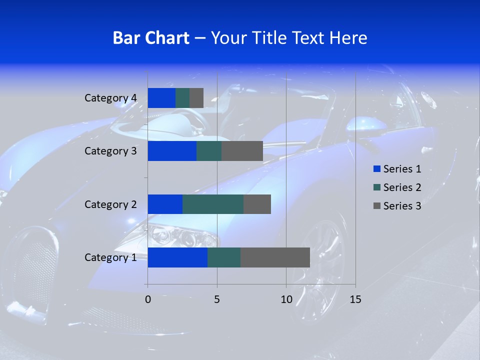 Sports Car On Display. Editorial Use. PowerPoint Template