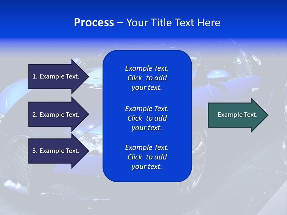 Sports Car On Display. Editorial Use. PowerPoint Template