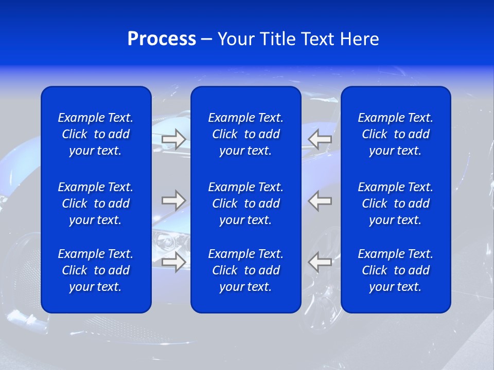 Sports Car On Display. Editorial Use. PowerPoint Template