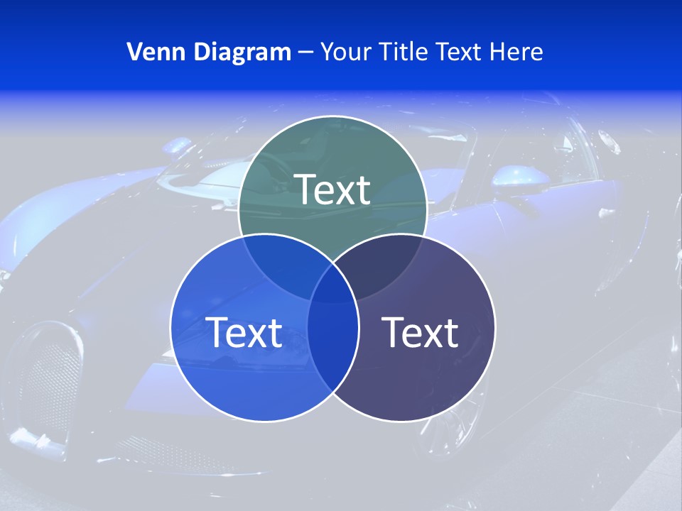 Sports Car On Display. Editorial Use. PowerPoint Template