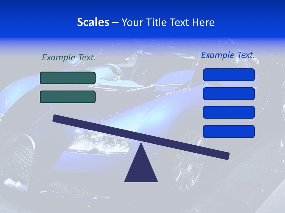 Sports Car On Display. Editorial Use. PowerPoint Template