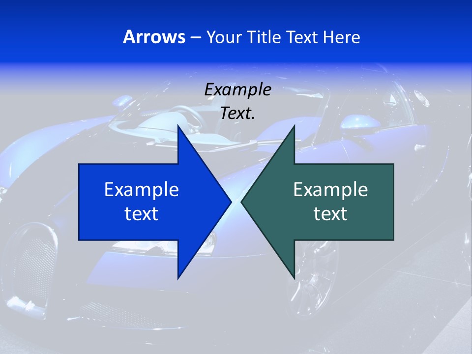 Sports Car On Display. Editorial Use. PowerPoint Template