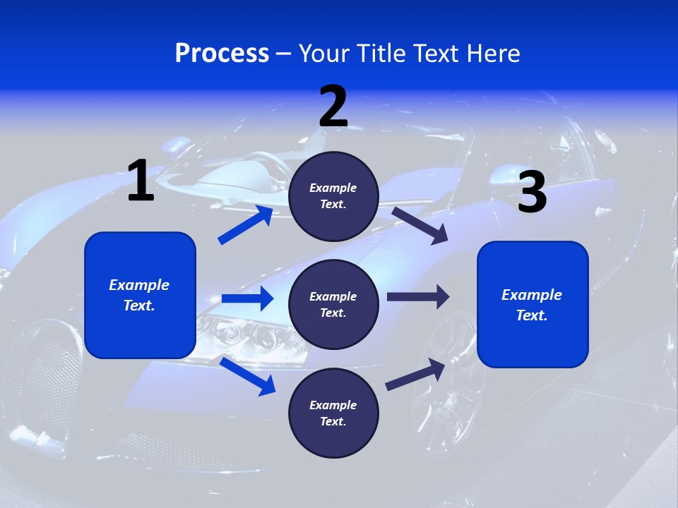 Sports Car On Display. Editorial Use. PowerPoint Template
