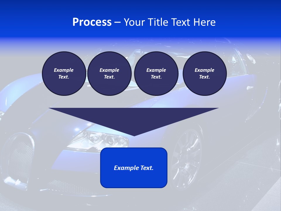 Sports Car On Display. Editorial Use. PowerPoint Template