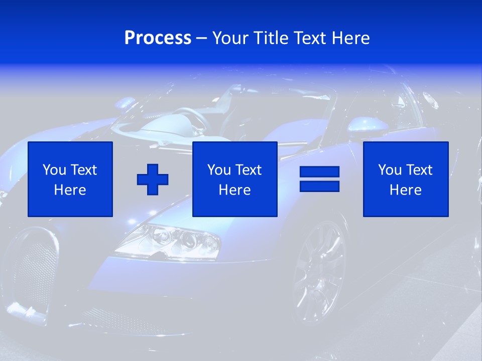 Sports Car On Display. Editorial Use. PowerPoint Template