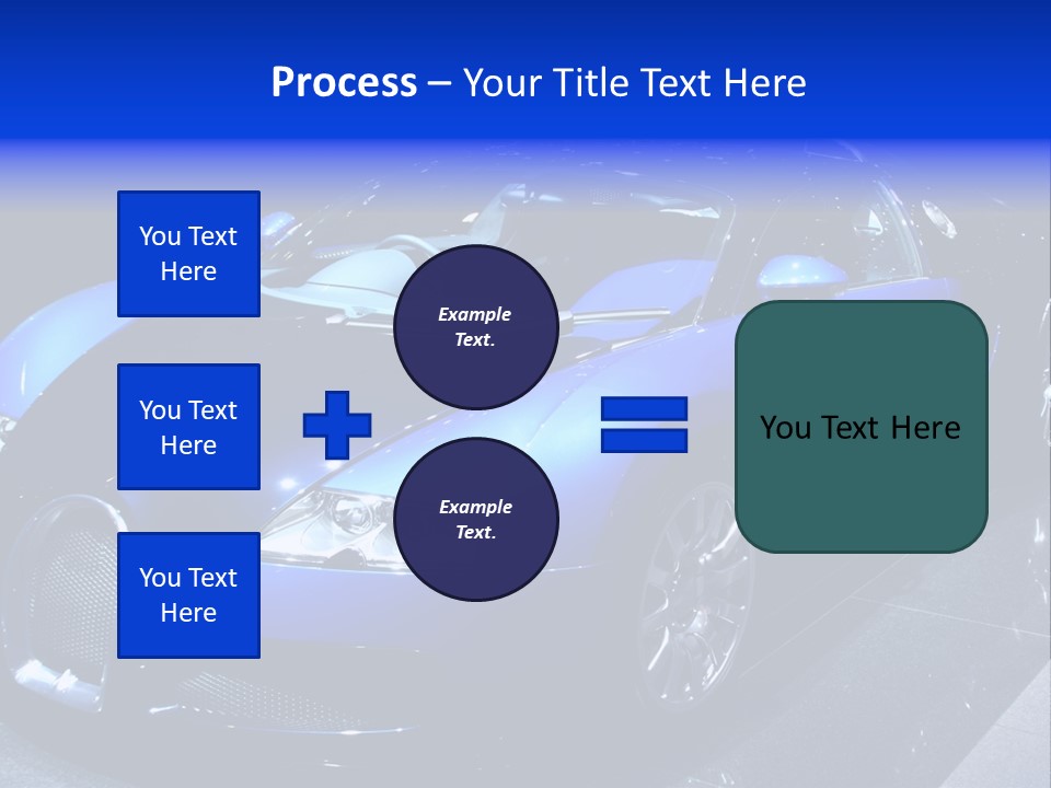 Sports Car On Display. Editorial Use. PowerPoint Template