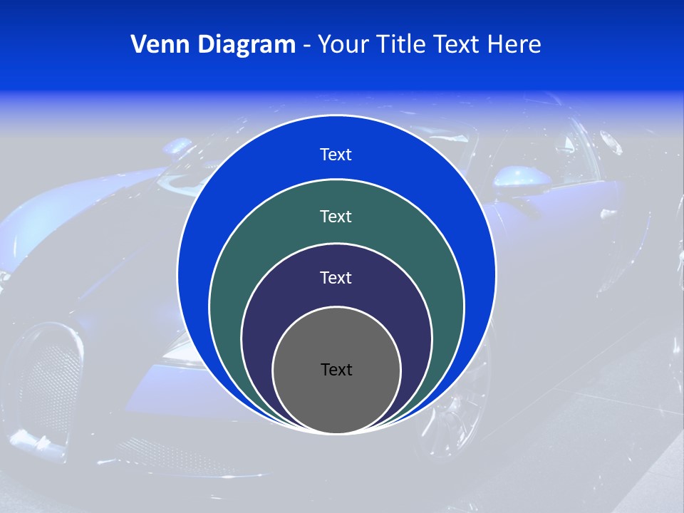 Sports Car On Display. Editorial Use. PowerPoint Template