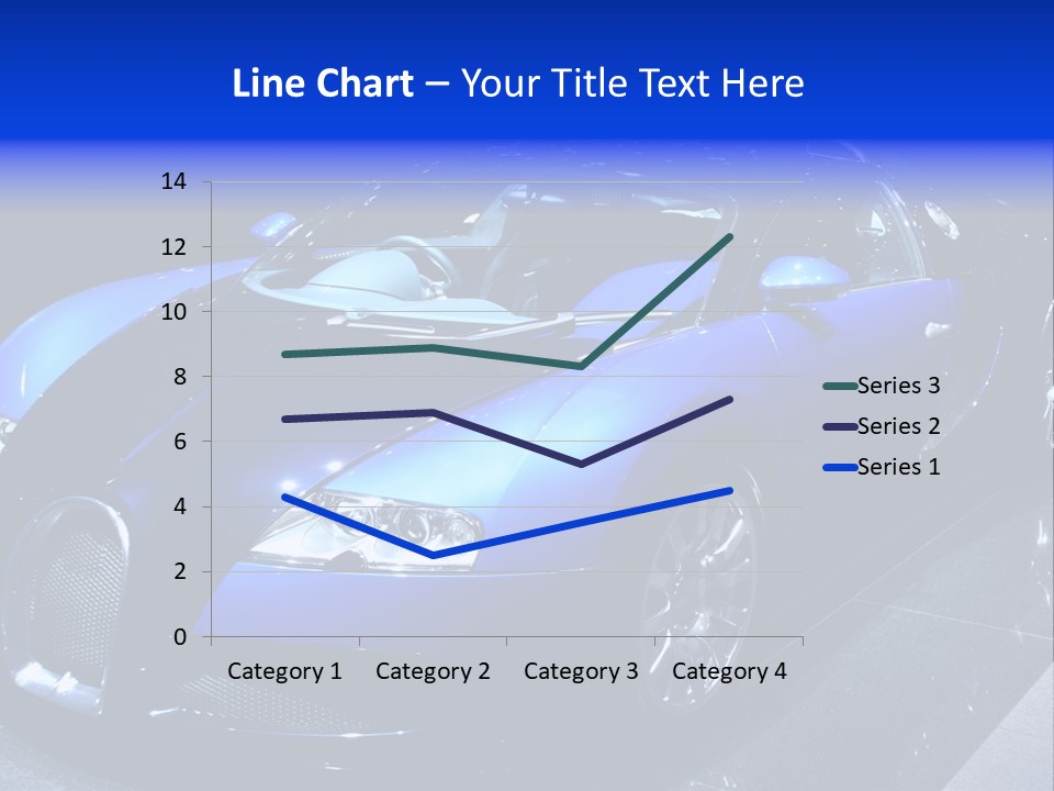 Sports Car On Display. Editorial Use. PowerPoint Template